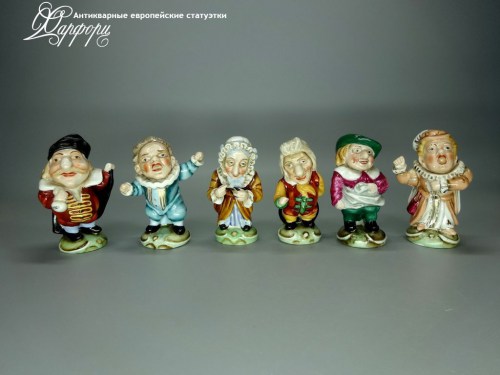 Купить фарфоровые статуэтки мануфактуры Capodimonte Веселая семейка